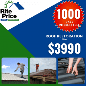 Roof restoration with 1000 days free interest